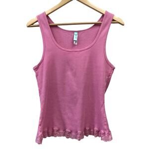 Hue Top Womens Large Tank Pink